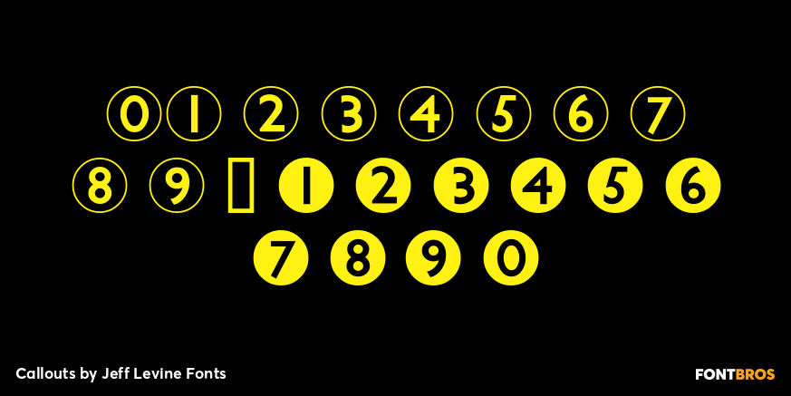 Callouts Font Poster #4