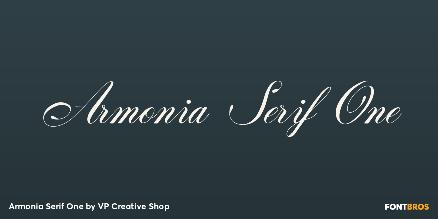 Armonia Serif One Font Poster #1