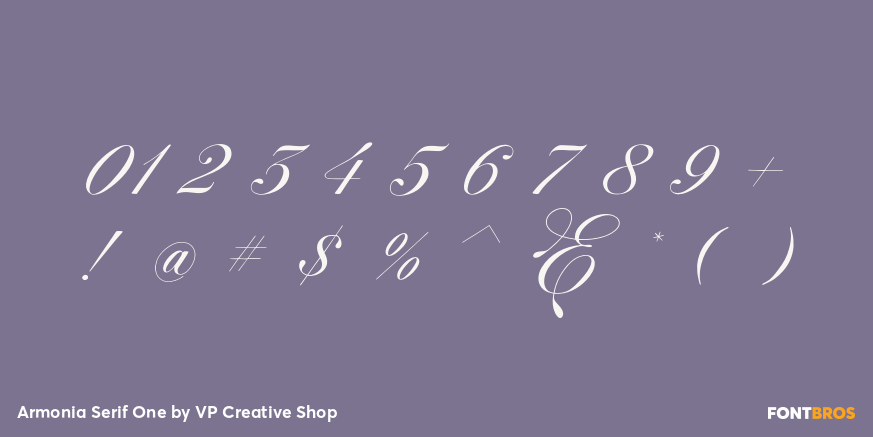 Armonia Serif One Font Poster #4