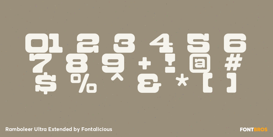 Ramboleer Ultra Extended Font Poster #1