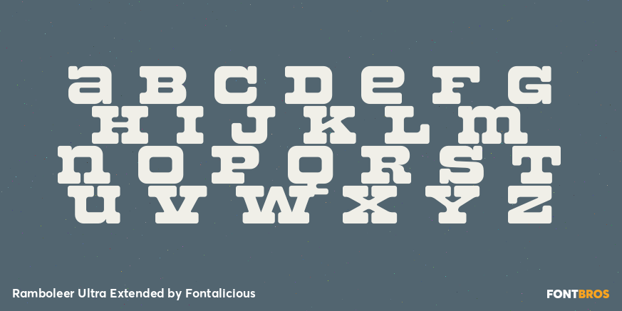 Ramboleer Ultra Extended Font Poster #1