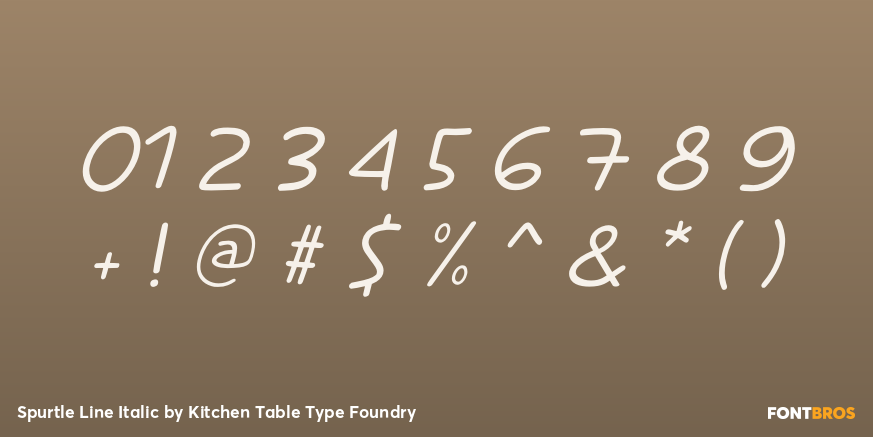 Spurtle Line Italic Font Poster #4