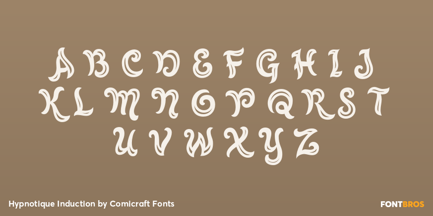Hypnotique Induction Font Poster #2