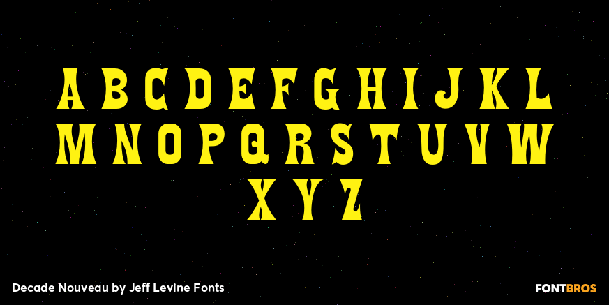 Decade Nouveau Font Poster #2