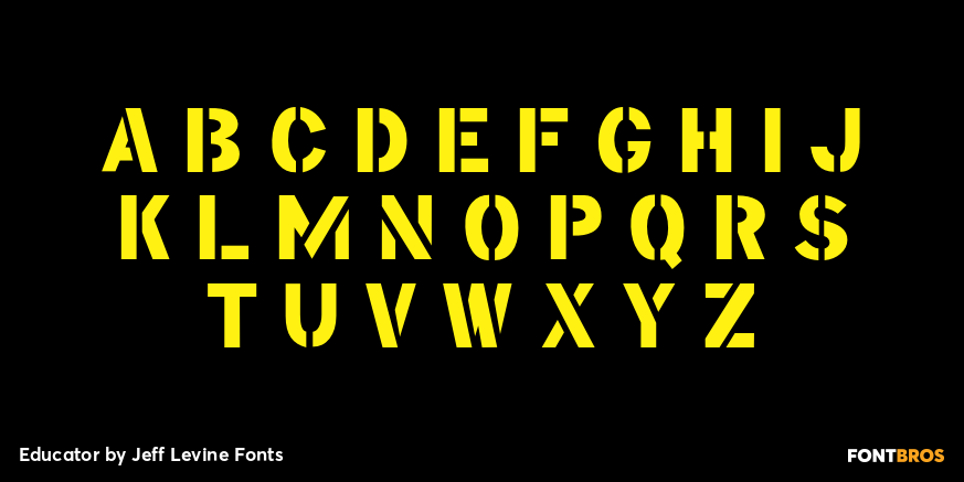 Educator Font Poster #2