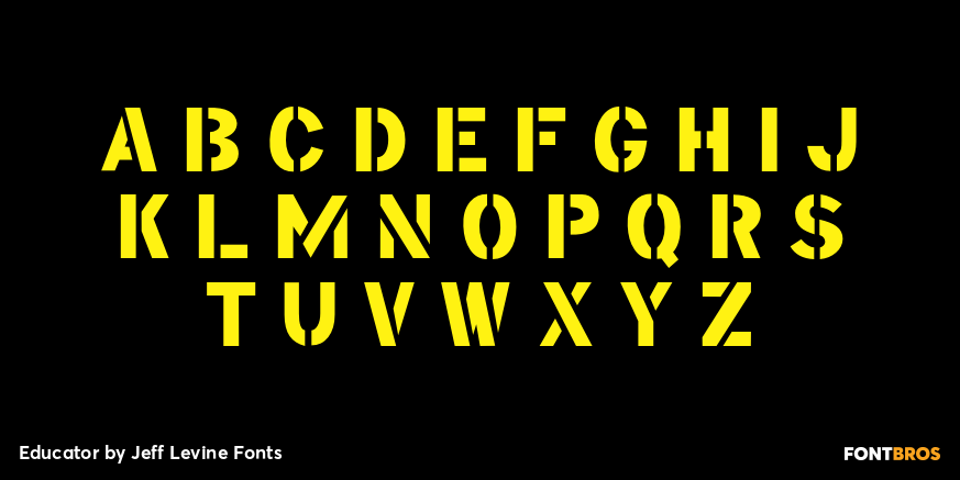 Educator Font Poster #3