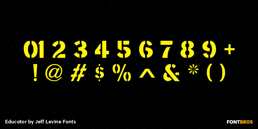 Educator Font Poster #4