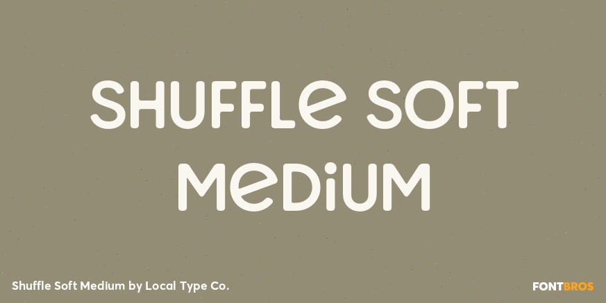 Shuffle Soft Medium Font Poster