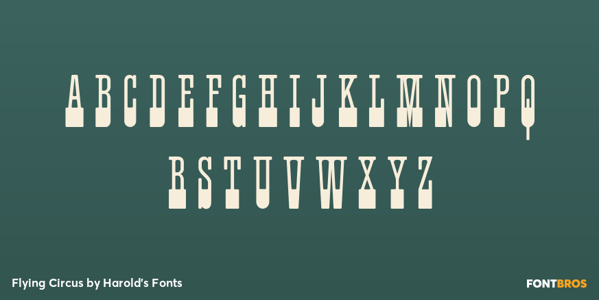 Flying Circus Font Poster #2