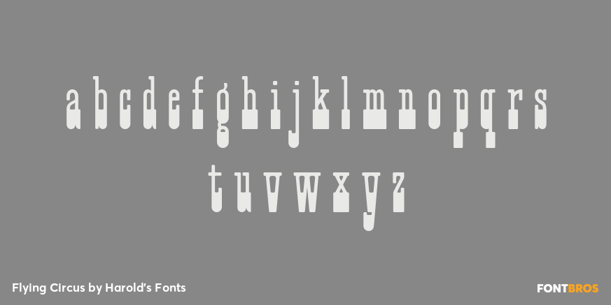 Flying Circus Font Poster #3