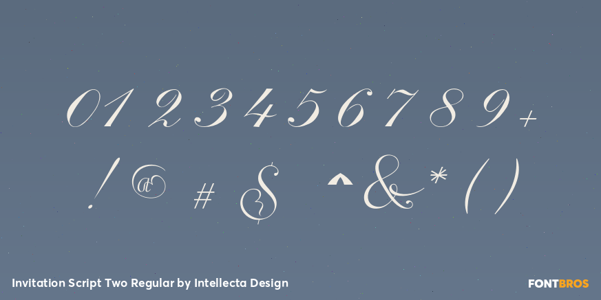 Invitation Script Two Regular Font Poster #1