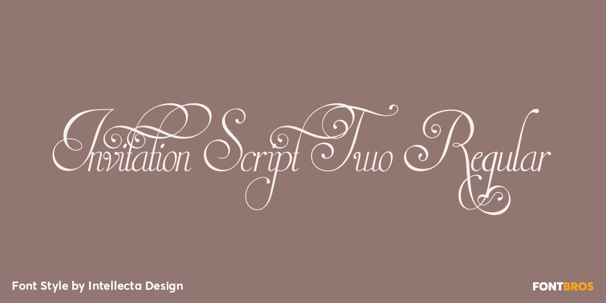 Invitation Script Two Regular Poster