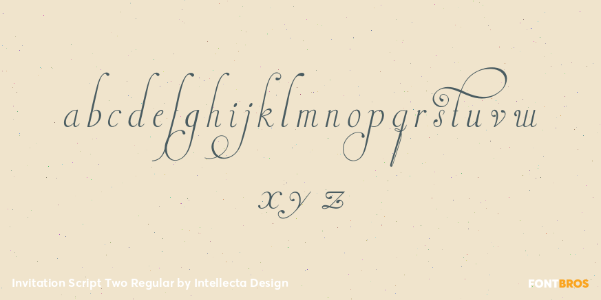 Invitation Script Two Regular Font Poster #3