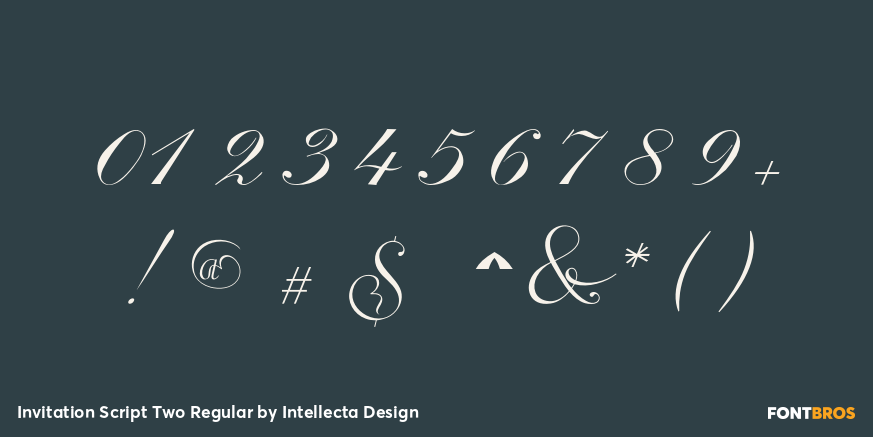 Invitation Script Two Regular Font Poster #4