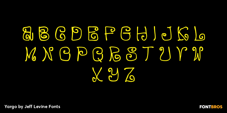 Yargo Font Poster #2