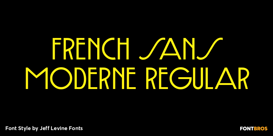French Sans Moderne Regular Poster