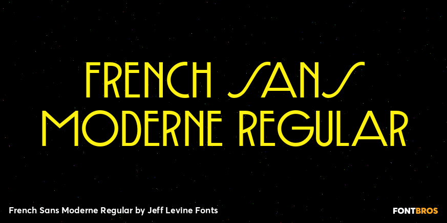 French Sans Moderne Regular Poster