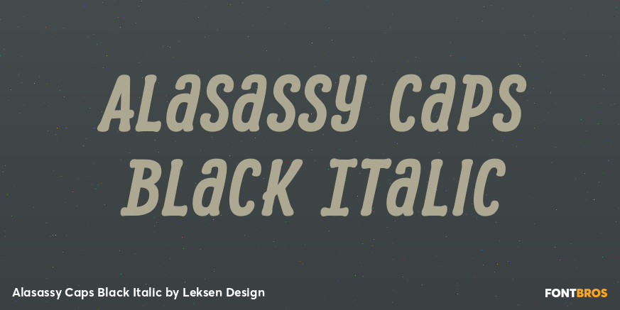 Alasassy Caps Black Italic Poster