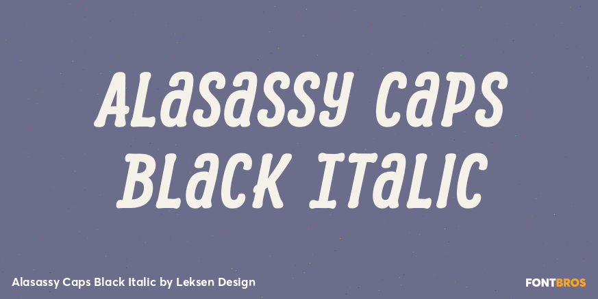 Alasassy Caps Black Italic Poster
