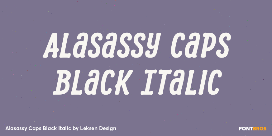 Alasassy Caps Black Italic Poster