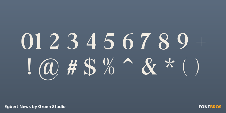 Egbert News Font Poster #4