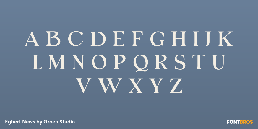 Egbert News Font Poster #2