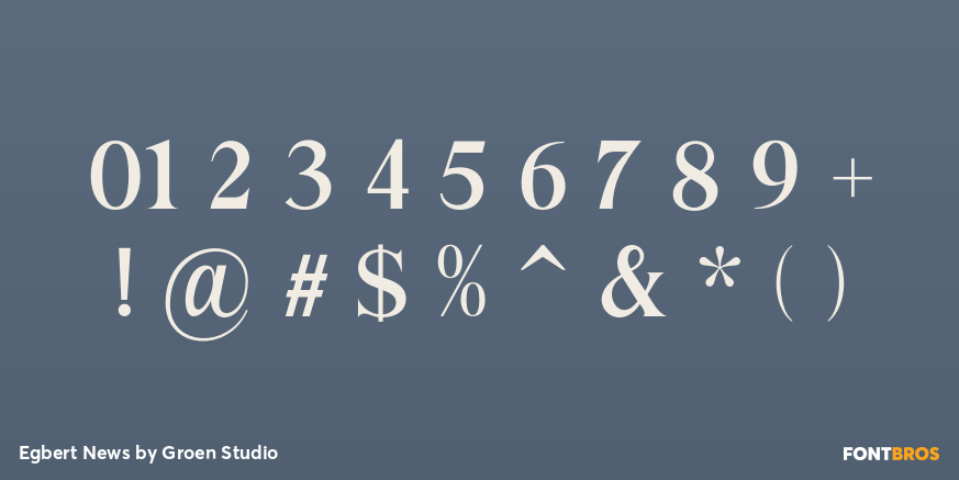 Egbert News Font Poster #4