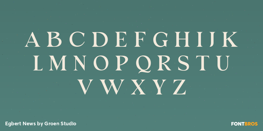 Egbert News Font Poster #2