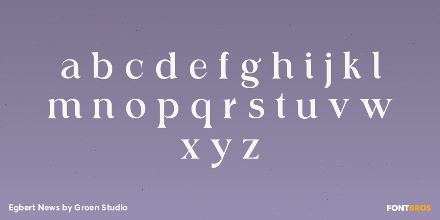 Egbert News Font Poster #3