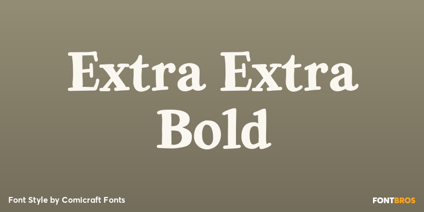 Extra Extra Bold Font Poster #1