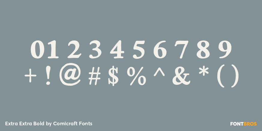 Extra Extra Bold Font Poster #4