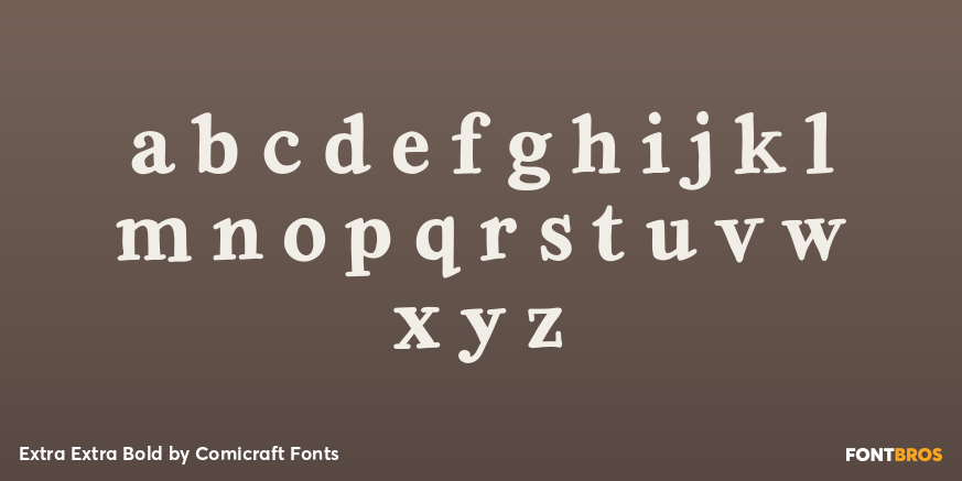 Extra Extra Bold Font Poster #3