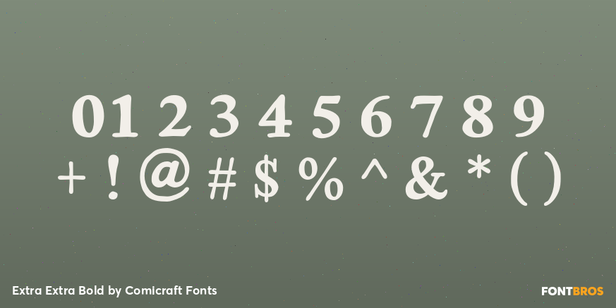 Extra Extra Bold Font Poster #4