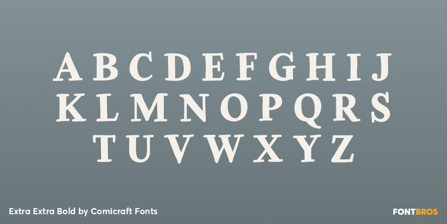 Extra Extra Bold Font Poster #2