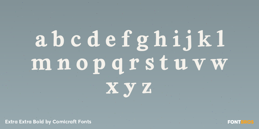 Extra Extra Bold Font Poster #3
