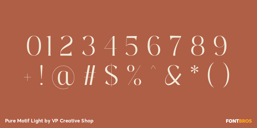 Pure Motif Light Font Poster #4