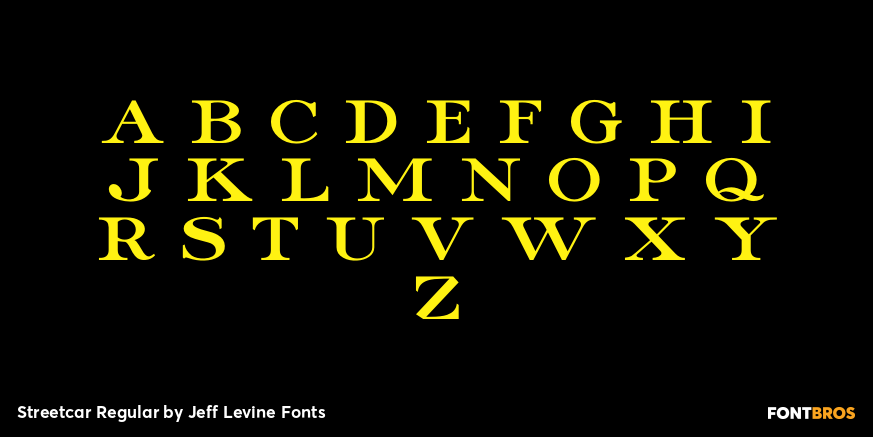 Streetcar Regular Font Poster #2