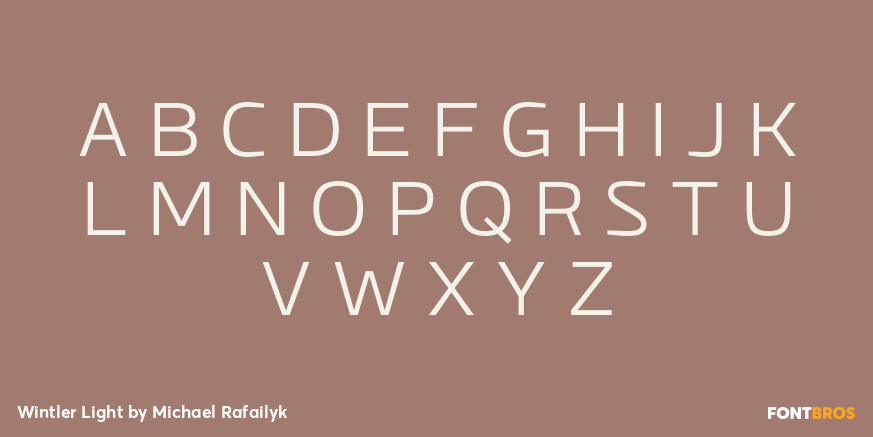 Wintler Light Font Poster #1