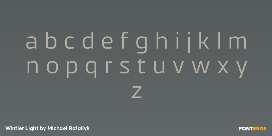 Wintler Light Font Poster #1