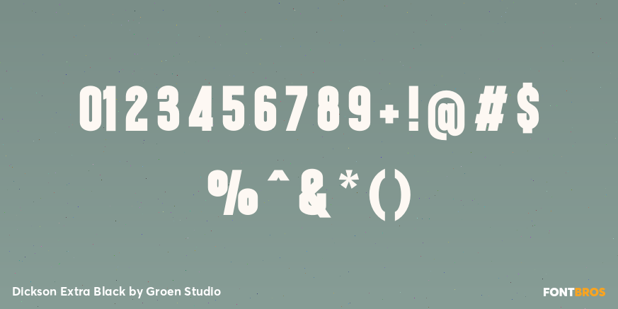 Dickson Extra Black Font Poster #4