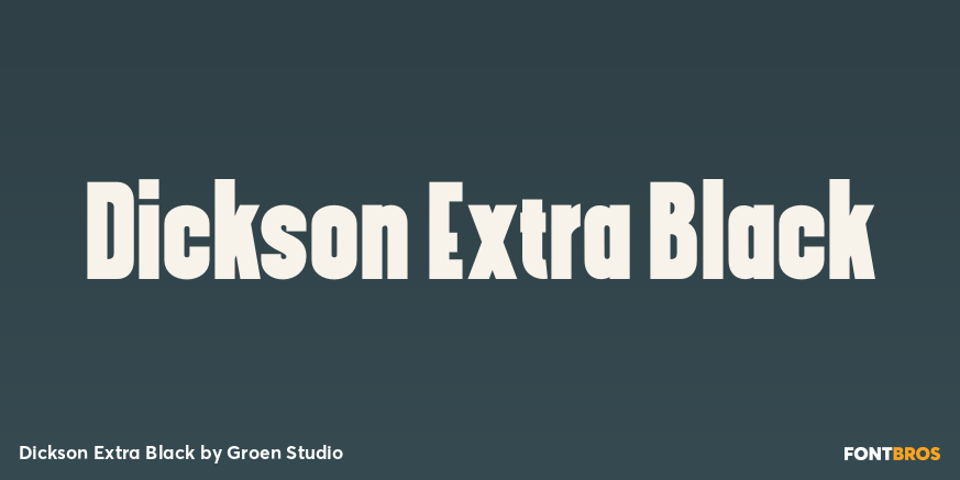 Dickson Extra Black Poster