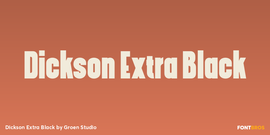 Dickson Extra Black Poster