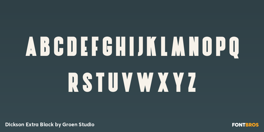Dickson Extra Black Font Poster #2