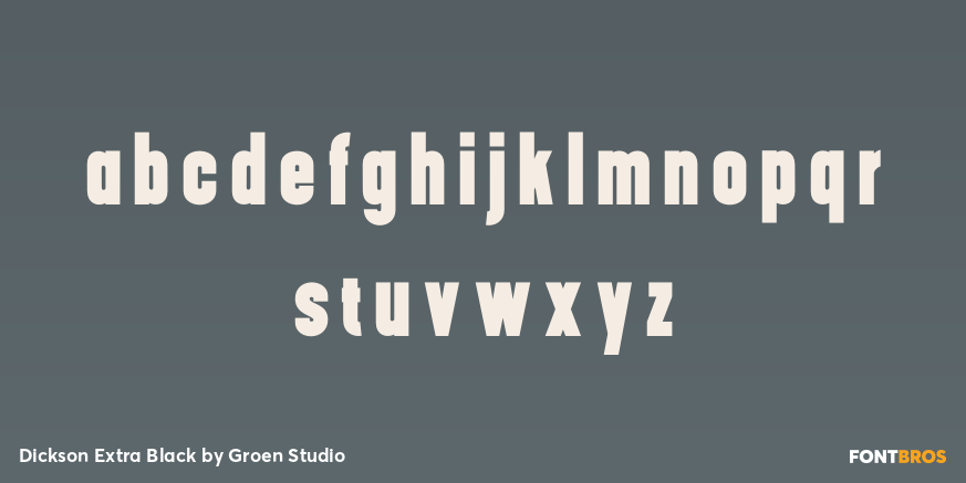 Dickson Extra Black Font Poster #3