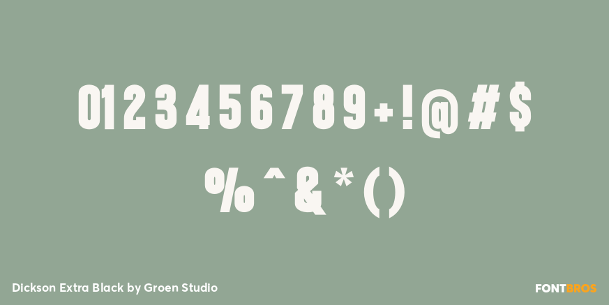 Dickson Extra Black Font Poster #4
