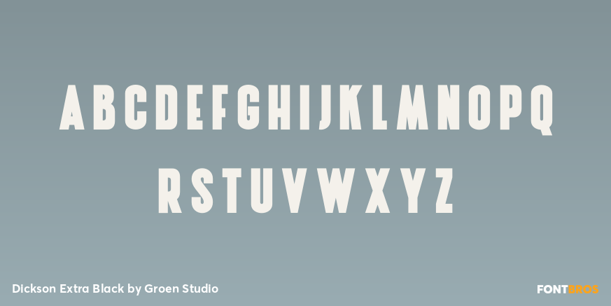 Dickson Extra Black Font Poster #2