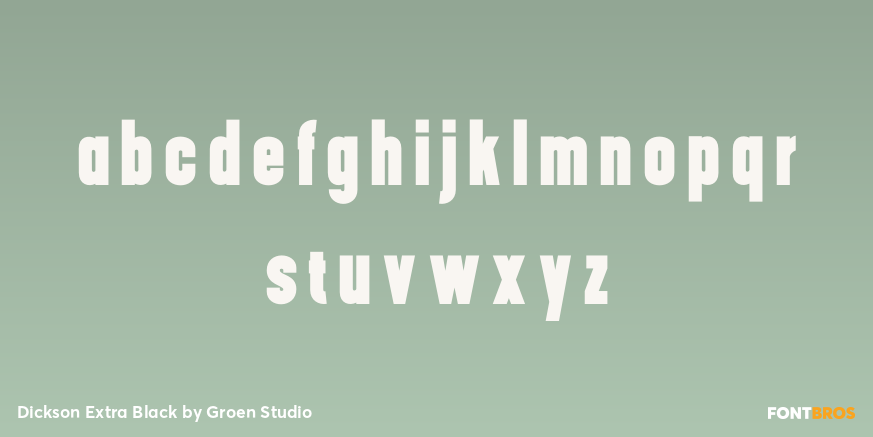 Dickson Extra Black Font Poster #3