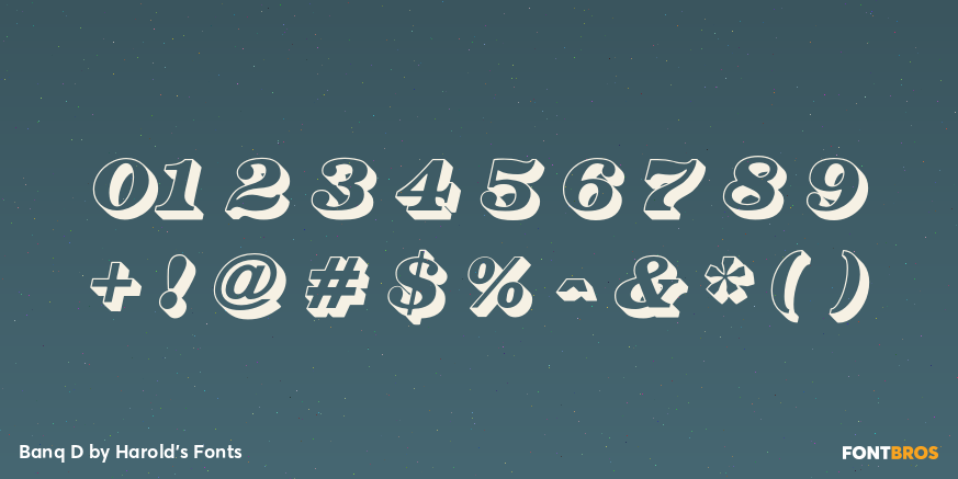 Banq D Font Poster #4