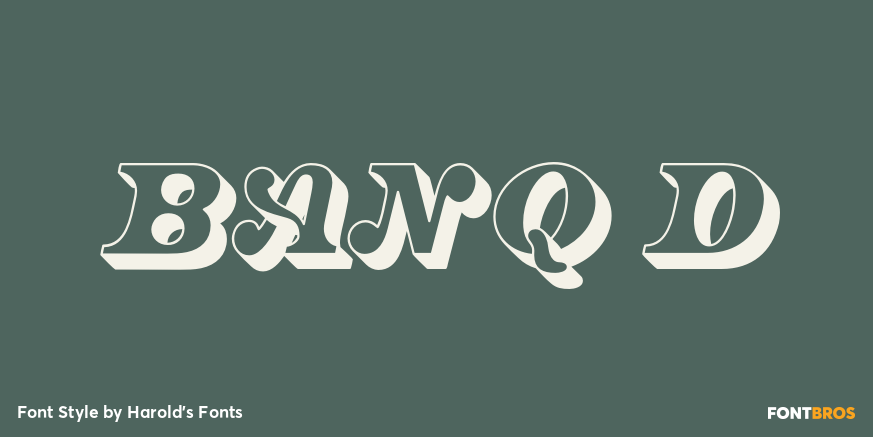 Banq D Font Poster #1