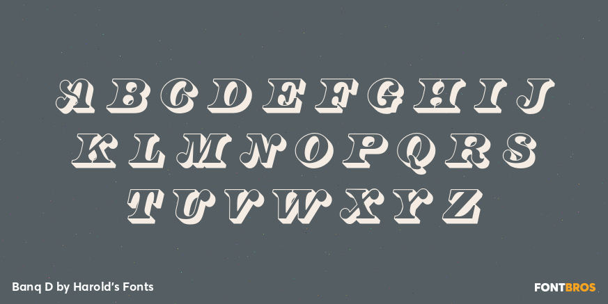 Banq D Font Poster #2